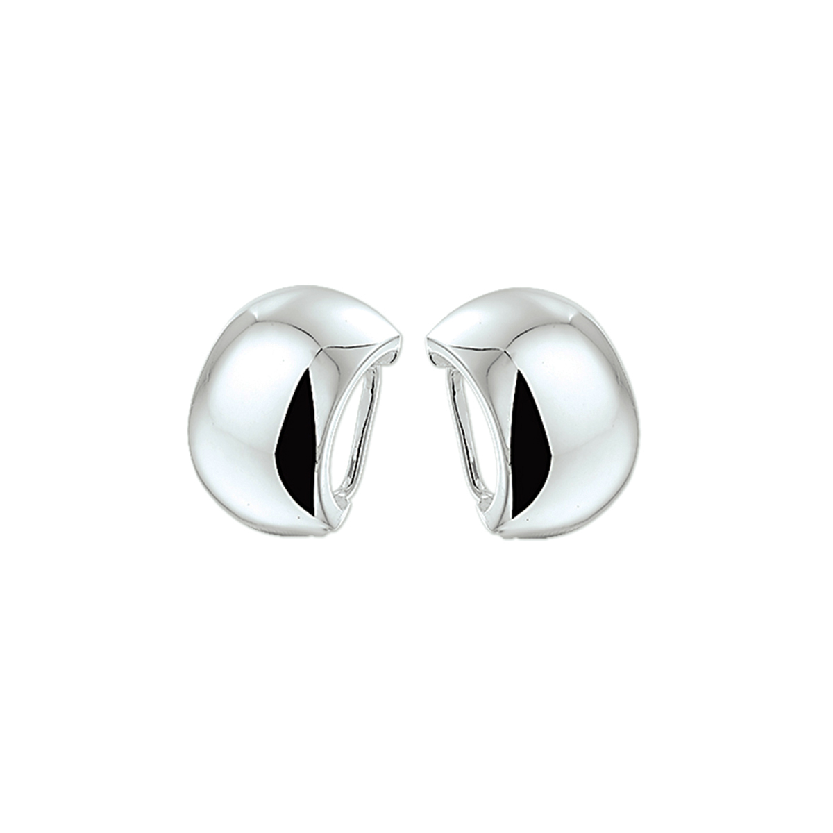 Beschrijving: Zilveren oorclips met een poli afwerking. 
Verpakt per: 1
Doelgroep: dames
Breedte: 11.5 mm
Hoogte: 18 mm