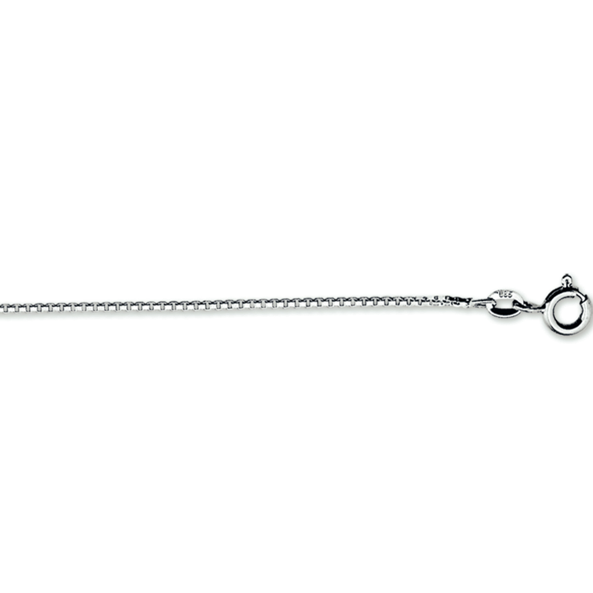 Beschrijving: Al in het bezit van een mooie hanger? Dan is dit fijne collier de perfecte aanvulling. Details: Witgouden collier met venetiaanse schakel. 
Uniekenummer serie: 26752
Verpakt per: 1
Doelgroep: unisex
Breedte: 0.8 mm
Langste lengte: 42 mm