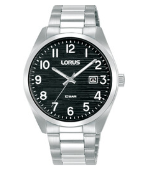 Lorus RH905RX-9 herenpols horloge met stalen band 10 ATM waterdicht.