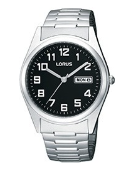 Lorus Quarts heren pols horloge model RXN13CX-9 staal met stalen band. 5 ATM waterdicht.