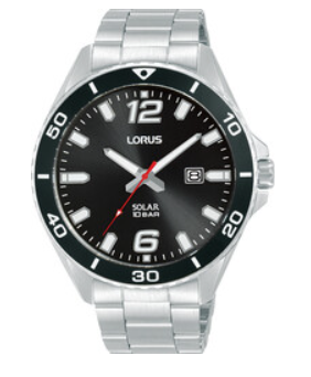 Lorus HRX359AX-9 heren pols horloge met metalen band. Solar.