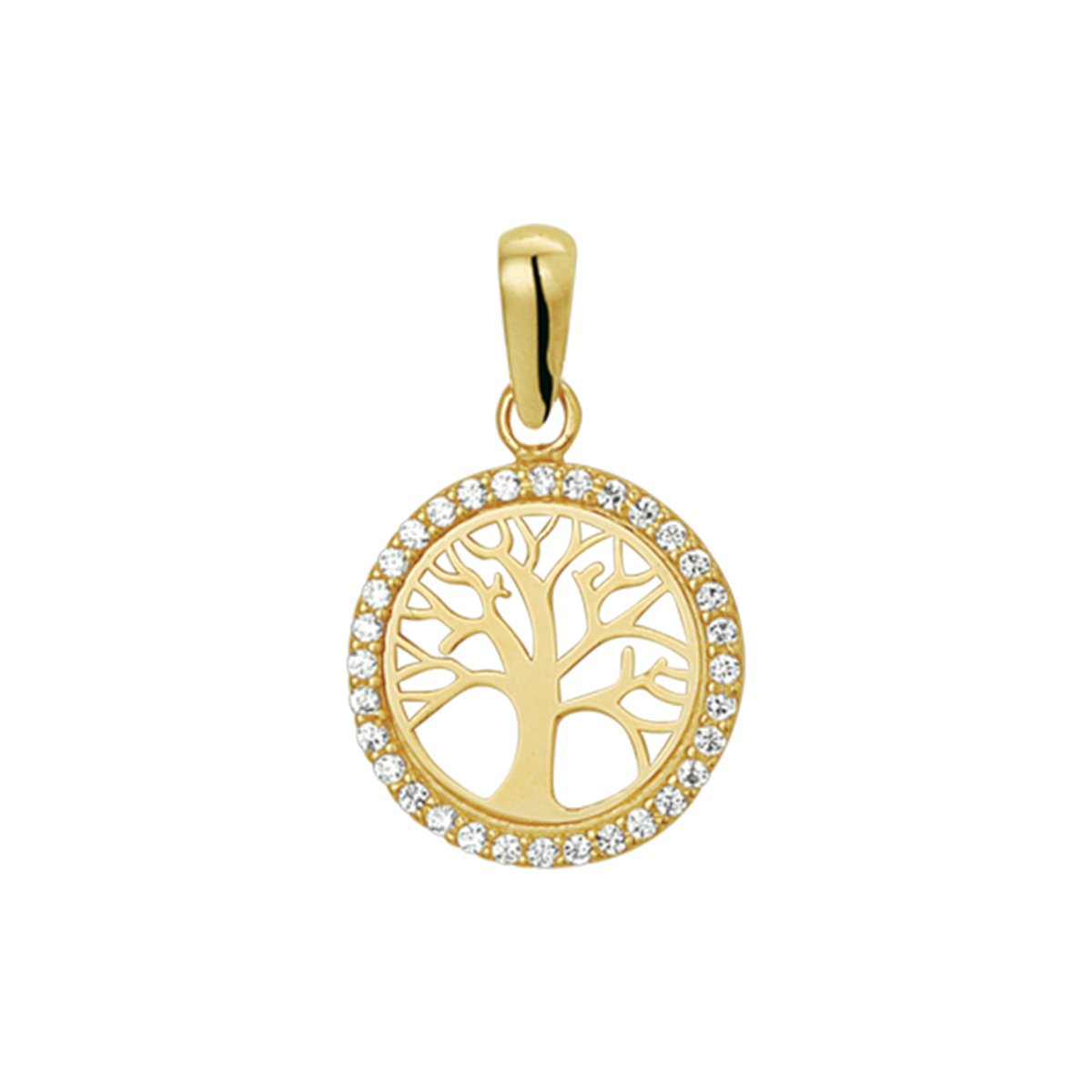 Beschrijving: Geelgouden hanger met een levensboom.
Doelgroep: dames