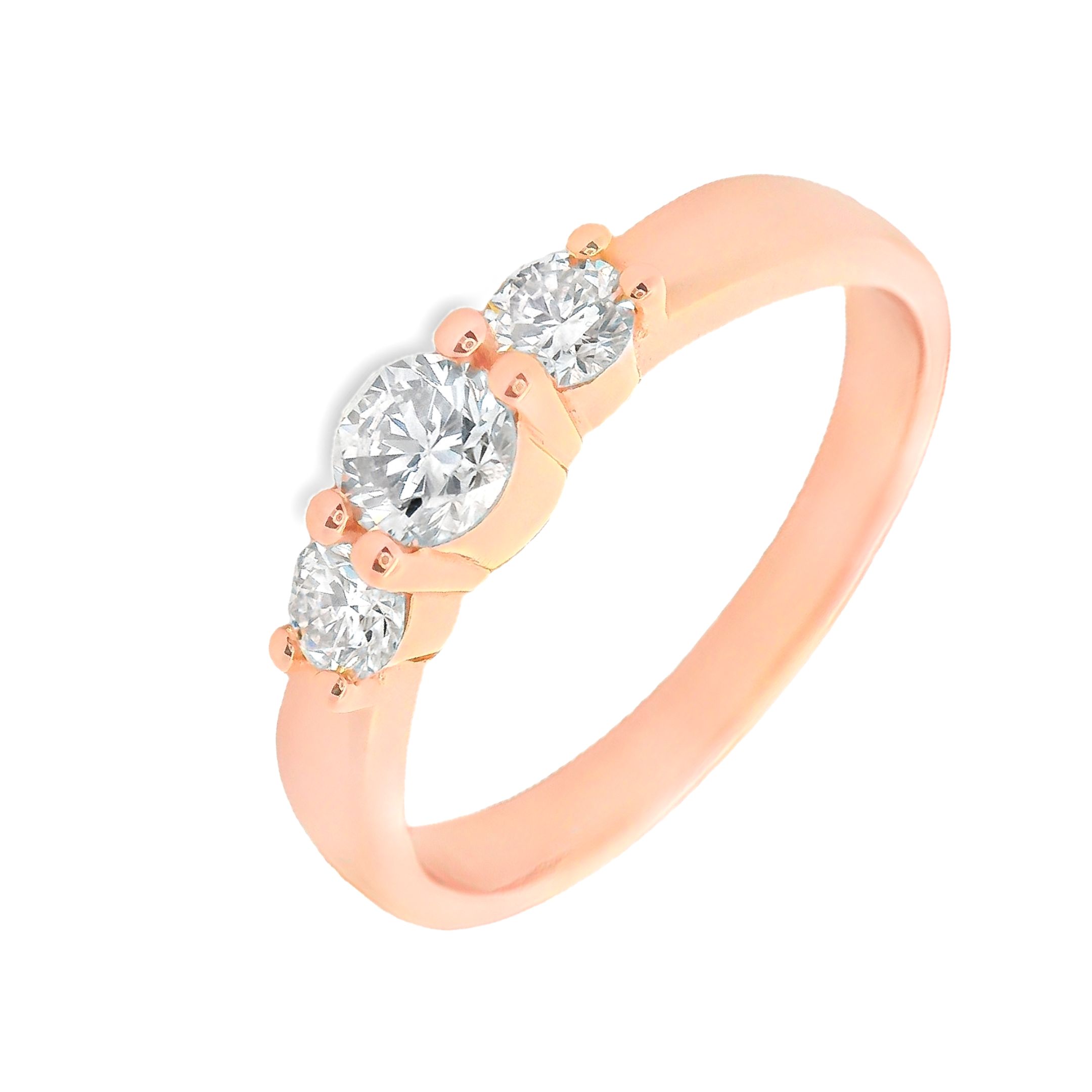 Deze ring van Louis Bros is vervaardigd uit 14 karaat roségouden (3.23 gr.) en is gezet met 3 briljant geslepen diamanten met een totaalgewicht van 0.40ct. De ring heeft een diameter van 3 mm, minimale breedte van 2 mm. en een hoogte van 2 mm. Deze ring bestaat uit onze lijn van exclusieve modellen sieraden met prachtige designs van hoge kwaliteit.
De ring is verkrijgbaar in meerdere afmetingen.

Verkrijgbaar vanaf 0.25crt .
Leverbare goudkleuren: 14/18kts geelgoud, 14/18kts witgoud, 14/18kts roségoud en alle bicolor combinaties.