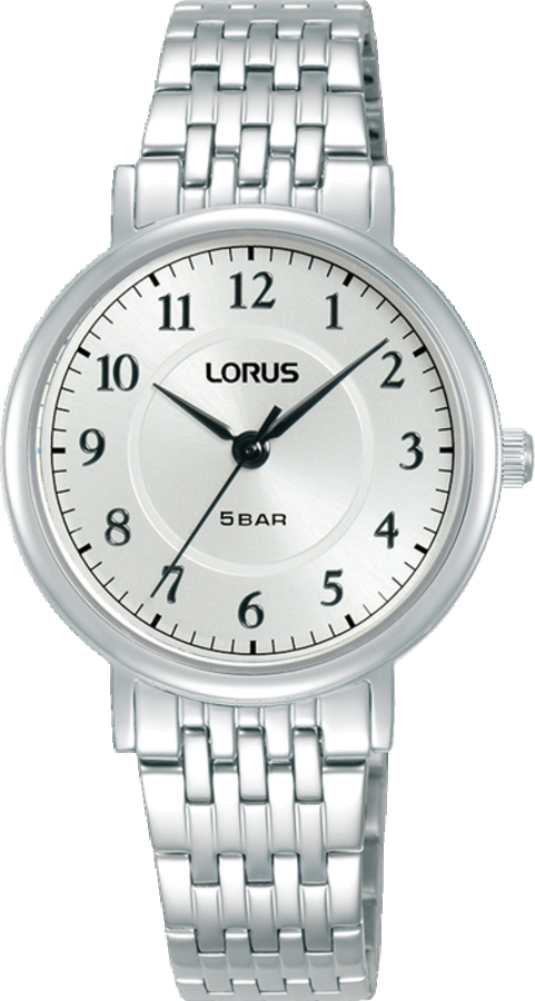 Dit is een dameshorloge van het merk Lorus. Het is een analoog horloge gemaakt van staal. De diameter van de kast is 30 mm en de kast is 8 mm dik.
De verdere specificaties van het horloge zijn als volgt:
Kastvorm: rond
Kastkleur: zilverkleurig
Kastmateriaal: staal
Bandbreedte: 12 mm
Bandlengte: 220 mm
Sluiting: vouwsluiting met drukker
Wijzerplaatkleur: wit
Glassoort: hardlex mineraal glas
Waterdichtheid: 5 ATM
Techniek: quartz