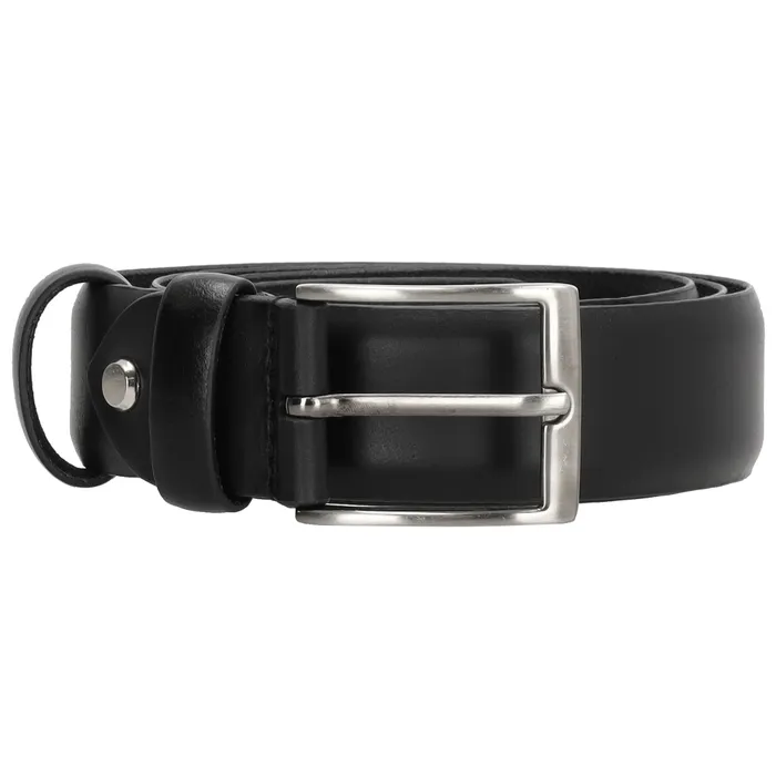 De Hide & Stitches Frisco riem is gemaakt van hoogwaardig zwart leer met zilveren gespsluiting. De riem is 3,5 cm breed en kan op verschillende manieren gedragen worden, bijvoorbeeld om een broek of over een jurk. De riem is geschikt voor zowel casual als formele gelegenheden en is een tijdloze toevoeging aan elke outfit. Met de Frisco riem maak je jouw look helemaal af!