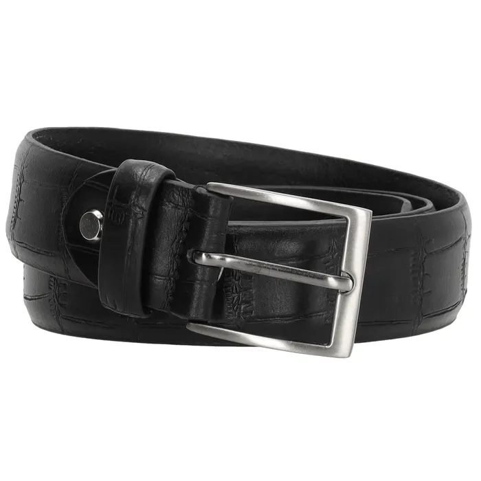 De Hide & Stitches Frisco riem is gemaakt van hoogwaardig zwart leer en is 115 cm lang. Het heeft een klassiek en tijdloos ontwerp met subtiele stiksels voor een extra touch. Deze riem is perfect voor het toevoegen van een vleugje stijl aan elke outfit. Draag hem om je taille om je look af te maken en je figuur te accentueren.