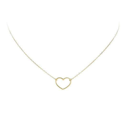 Gouden collier met hart