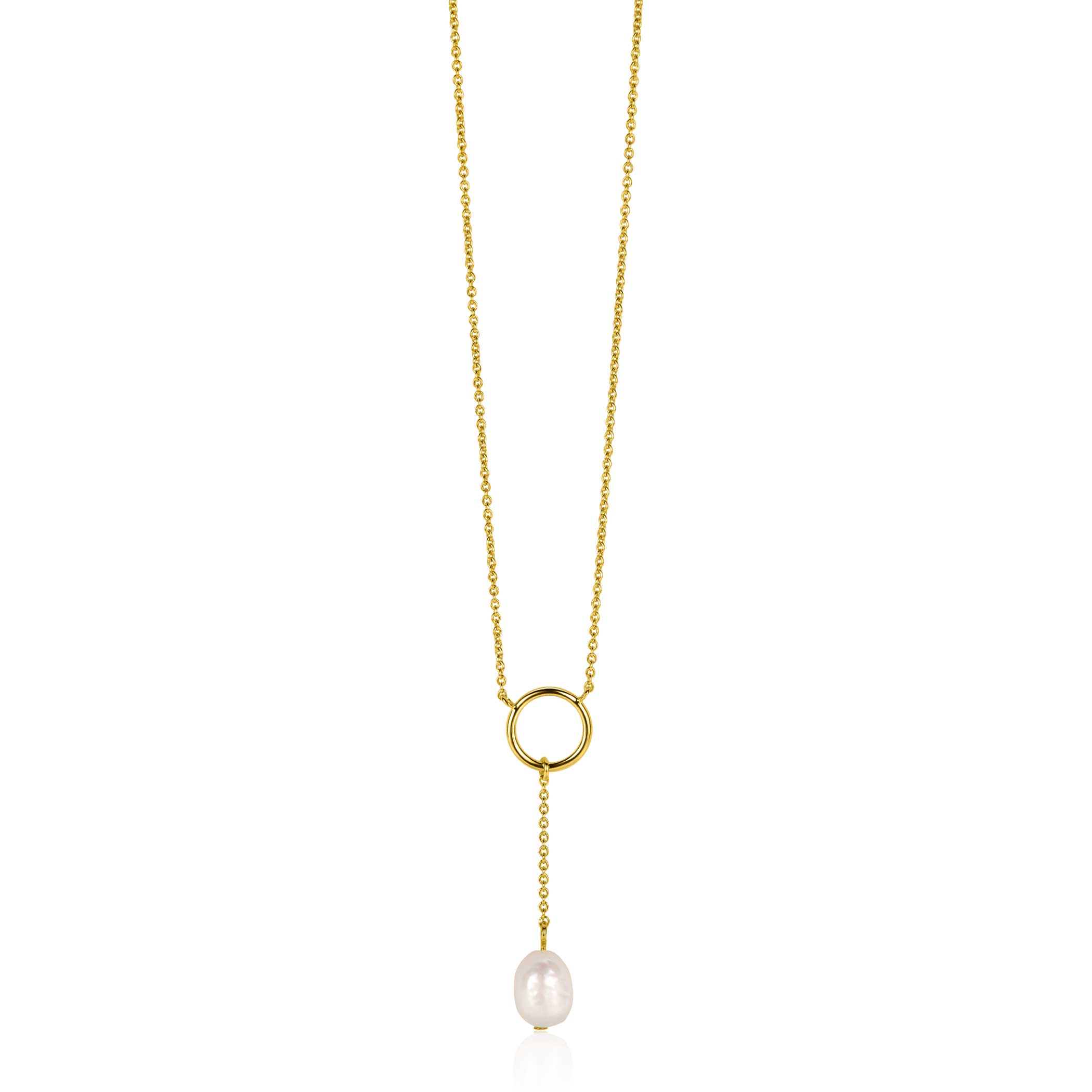 Zinzi zilveren Y-collier