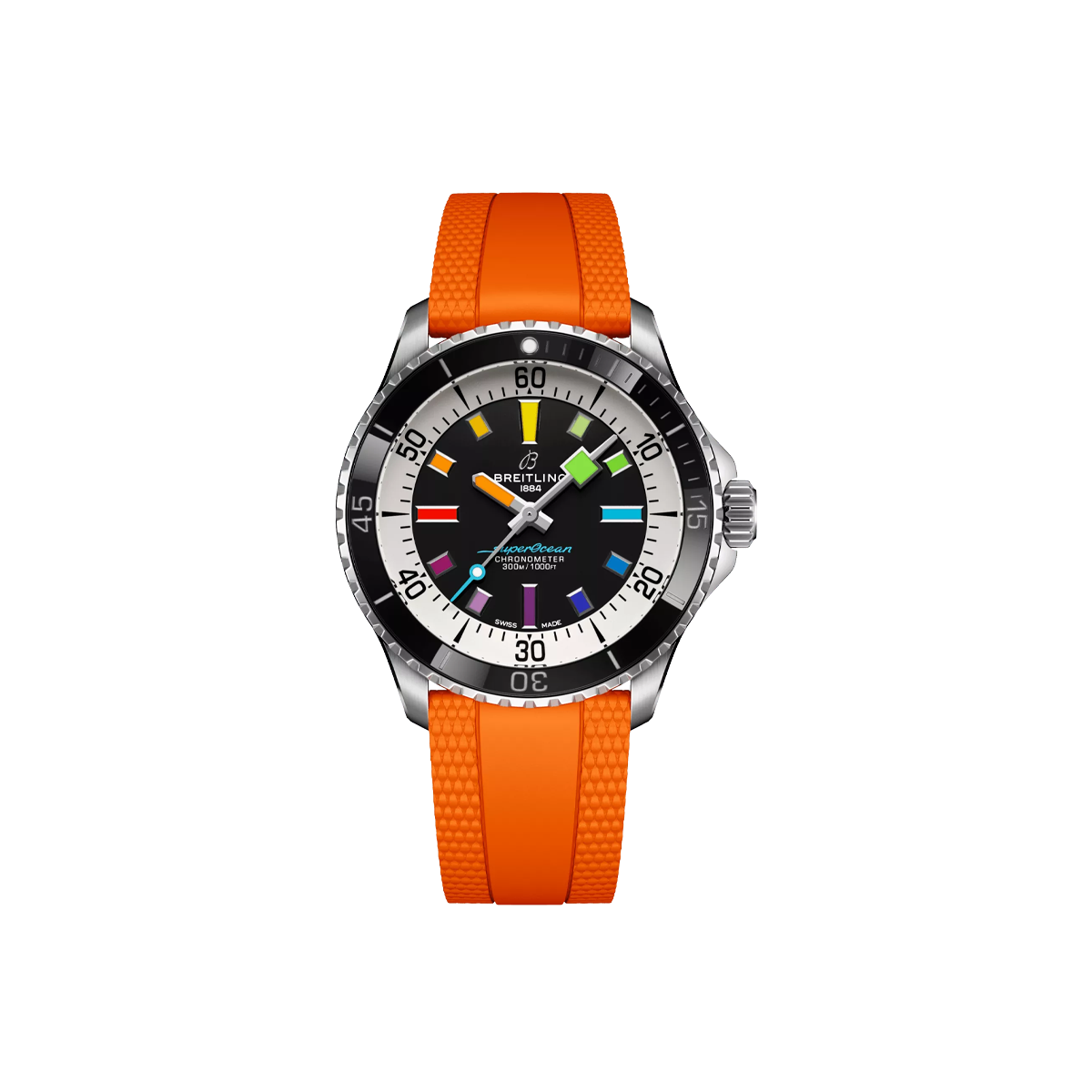 Dit Breitling horloge behoort tot de Breitling Superocean collectie. 
Referentienummer: A17375211B2S3
Caliber: Breitling 17
