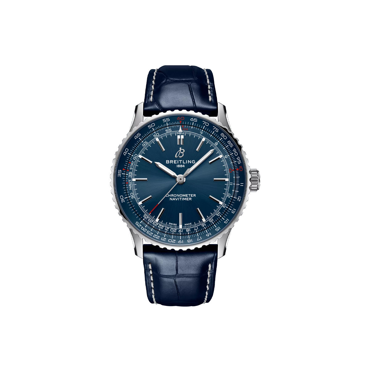 Dit Breitling horloge behoort tot de Breitling Navitimer collectie. 
Referentienummer: A17329161C1P1
Caliber: Breitling 17
