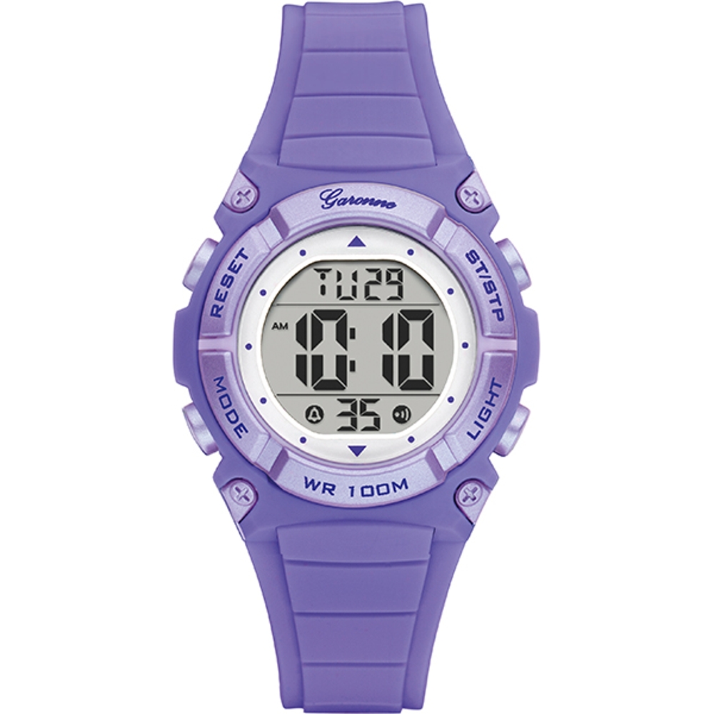 Dit is een horloge van het merk Garonne gemaakt voor meisjes.
De specificaties zijn als volgt:
Kastmaat: 34 mm
Kastdikte: 11,2 mm
Bandlengte: 204
Bandbreedte: 14
Waterdichtheid: 10 ATM / 100 Meter / 330 Feet
Dit horloge heeft de volgende functies/eigenschappen:
Datumaanduiding
Dagaanduiding
Alarm
Stopwatch