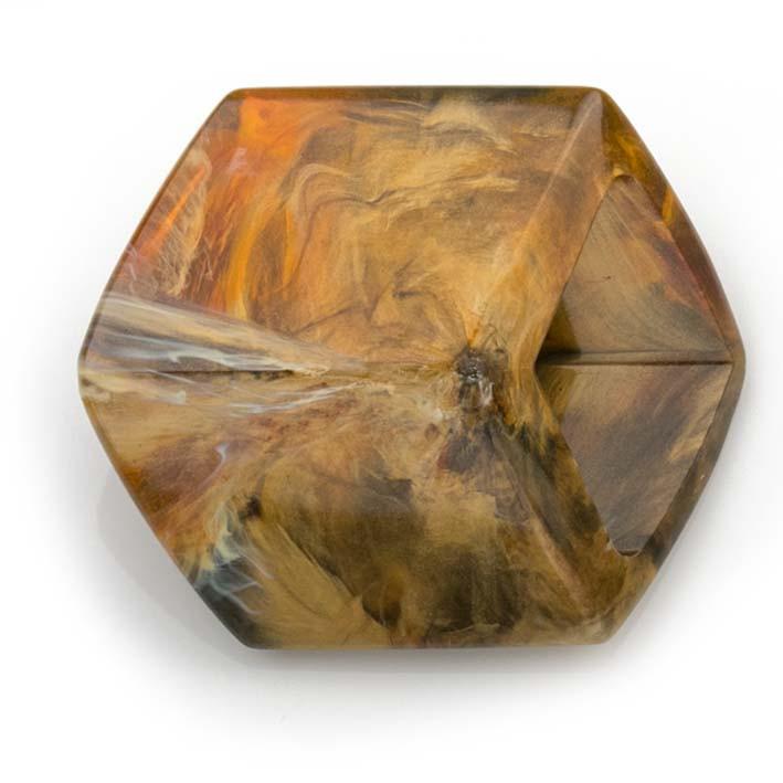 Cube Tiger Eye Shiny Bruin
