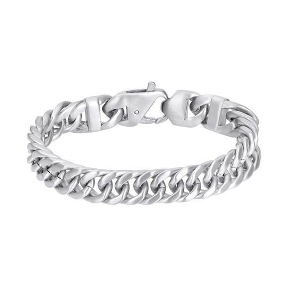 De iXXXi Men armband Costa Rica is gemaakt van stainless steel in de kleur matzilver. De bracelet is voorzien van een fijne schakel die in een rij van twee schakels breed in elkaar zit gevlochten. Bracelet Costa Rica is voorzien van een fijne, delicatie stalen sluiting die perfect past bij het design van de gehele armband. De iXXXi heren armband Costa Rica is verkrijgbaar in de maten 19, 20 en 21. Mix en match met verschillende armbanden uit de iXXXi Men collectie en maak zo jouw look compleet!

Gemaakt van duurzaam stainless steel.
Verkleurt niet en geeft niet af op de huid.
Nikkel vrij
Hypo-allergeen