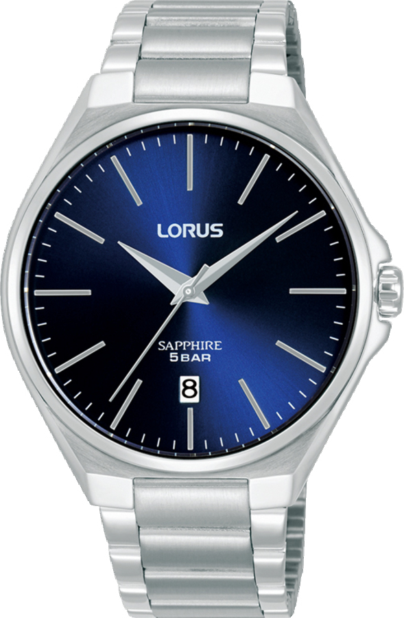 Dit is een herenhorloge van het merk Lorus. Het is een analoog horloge gemaakt van staal. De diameter van de kast is 40 mm en de kast is 8 mm dik.
De verdere specificaties van het horloge zijn als volgt:
Kastvorm: rond
Kastkleur: zilverkleurig
Kastmateriaal: staal
Bandbreedte: 18 mm
Bandlengte: 255 mm
Sluiting: vouwsluiting met drukker
Wijzerplaatkleur: blauw
Glassoort: saffier glas
Waterdichtheid: 5 ATM
Techniek: quartz