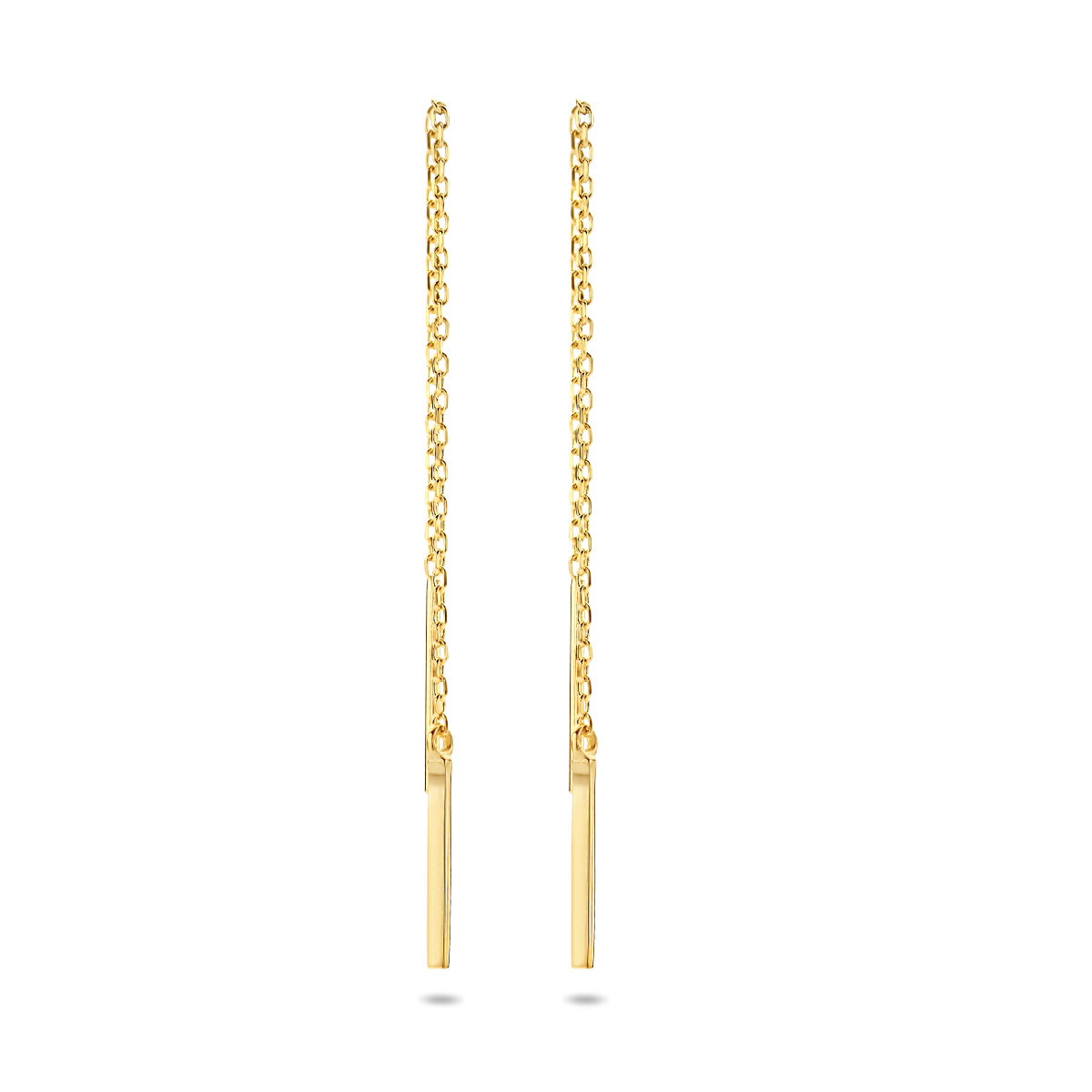 Beschrijving: Geelgouden doortrekoorbellen met een totale hoogte van 7cm uitgevoerd met een trendy balkje van 10.6x1mm.
Verpakt per: 1
Doelgroep: dames
Breedte: 1 mm
Hoogte: 70 mm