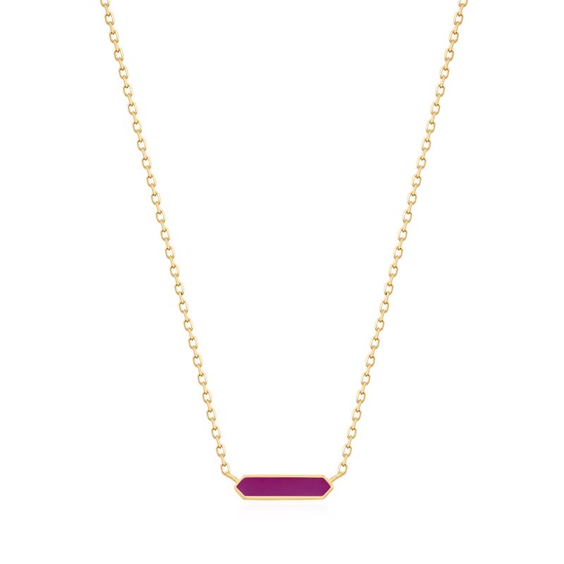 Deze�collier�is�van het merk Ania Haie. Het is een damessieraad gemaakt van zilver. Het�sieraad is goud van kleur.
De verdere specificaties van�de�collier zijn als volgt:
Product lengte (mm): 430
Steensoort: 
Steen kleur: 
Diameter (mm): 