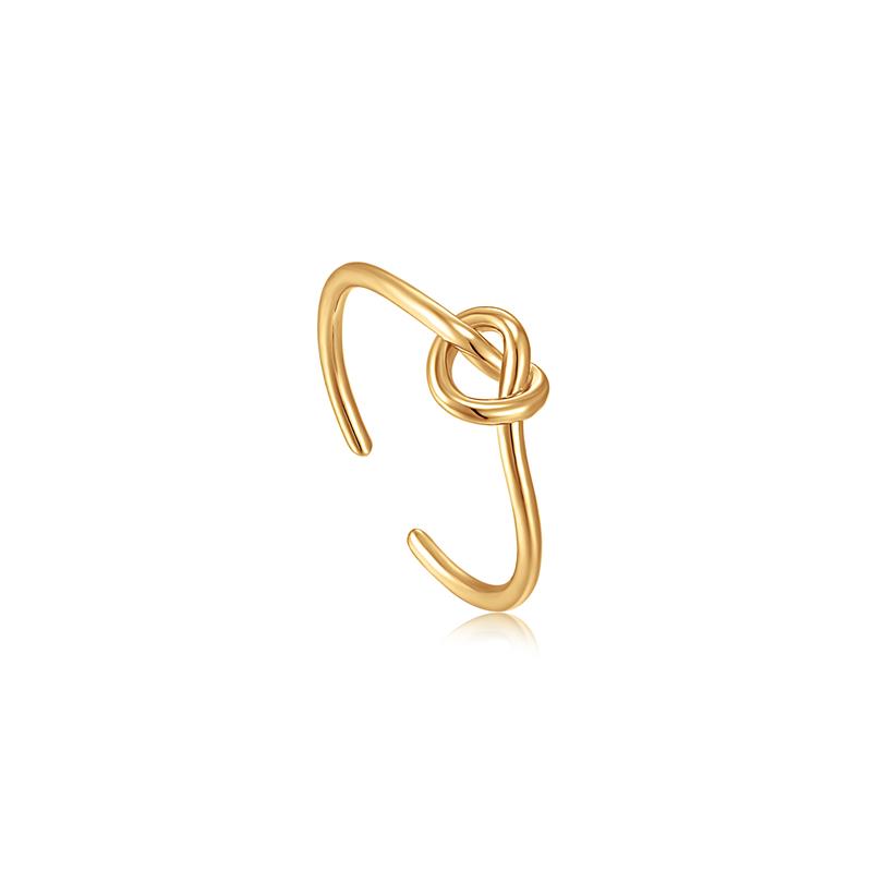 Forget me knot - Gold Knot Adjustable Ring
Zilver vergulde ring 
AHR029-01G