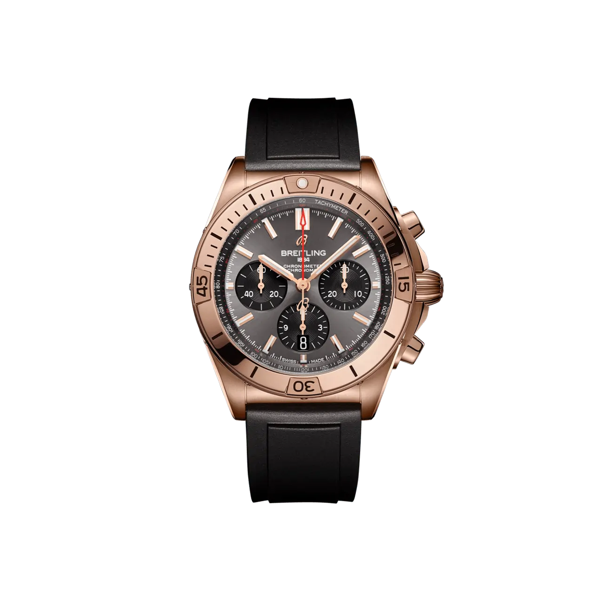 Dit Breitling horloge behoort tot de Breitling Chronomat collectie. 
Referentienummer: RB0134101B1S1
Caliber: Breitling 01 (Manufacture)
