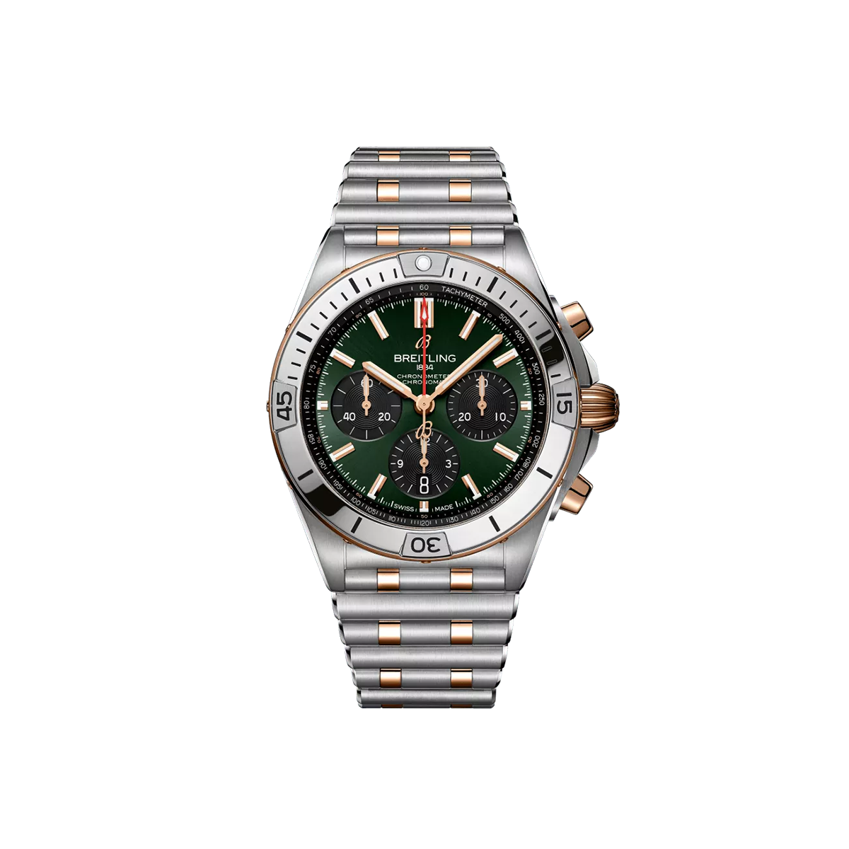 Dit Breitling horloge behoort tot de Breitling Chronomat collectie. 
Referentienummer: UB0134131L1U1
Caliber: Breitling 01 (Manufacture)
