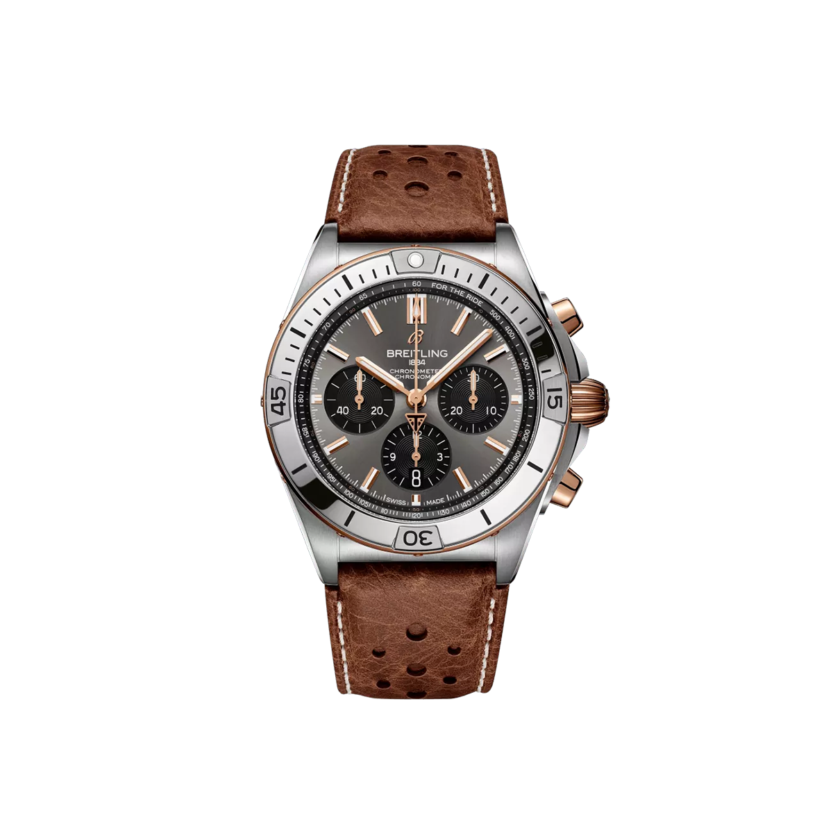 Dit Breitling horloge behoort tot de Breitling Chronomat collectie. 
Referentienummer: TB0134101M1X1
Caliber: Breitling 01 (Manufacture)
