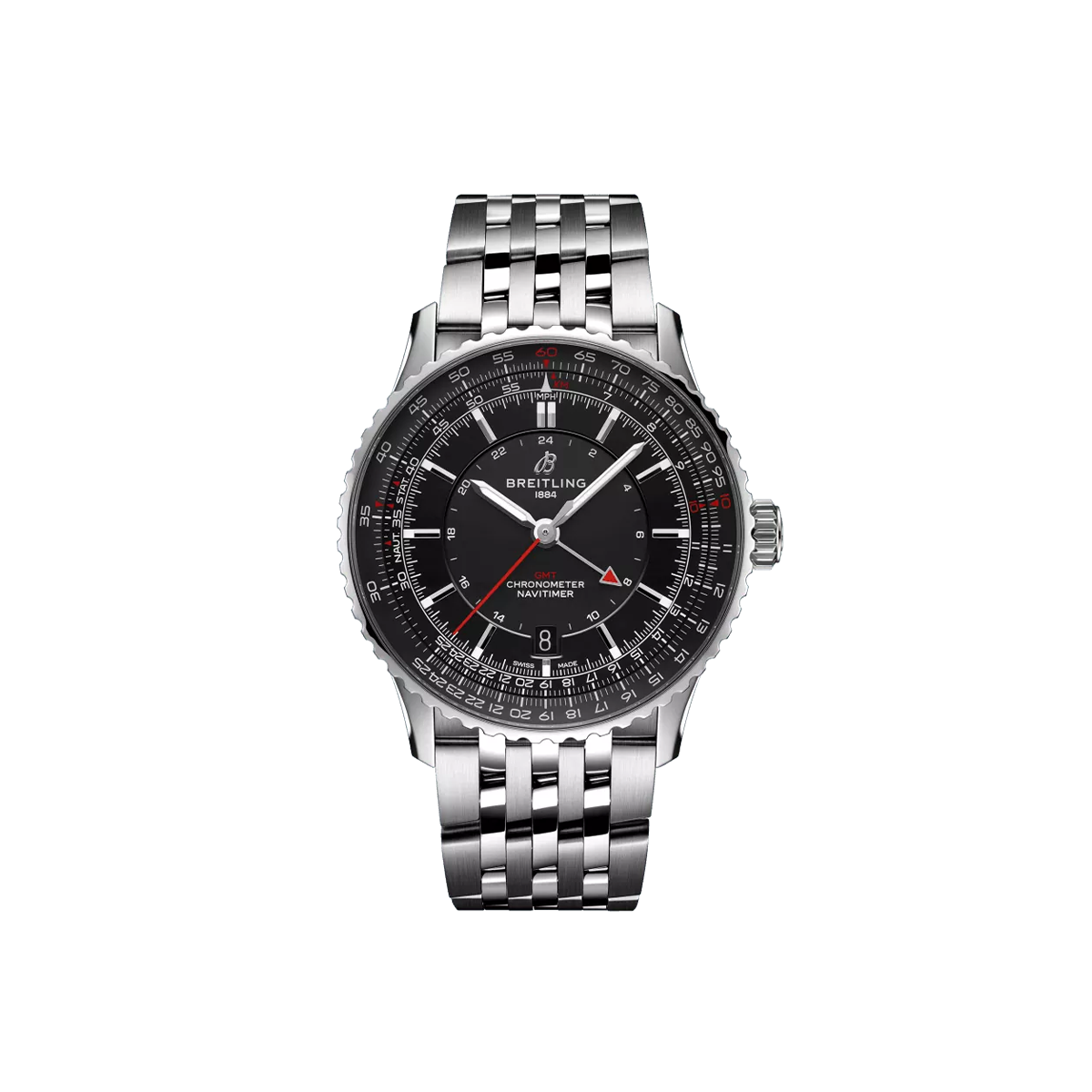 Dit Breitling horloge behoort tot de Breitling Navitimer collectie. 
Referentienummer: A32310251B1A1
Caliber: Breitling 32
