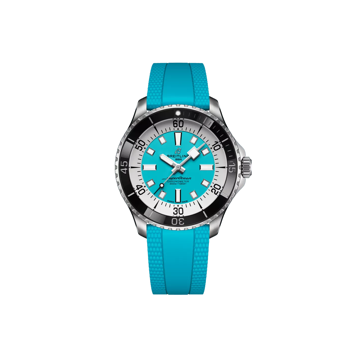 Dit Breitling horloge behoort tot de Breitling Superocean collectie. 
Referentienummer: A17376211L2S2
Caliber: Breitling 17

