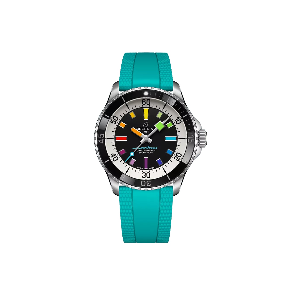 Dit Breitling horloge behoort tot de Breitling Superocean collectie. 
Referentienummer: A17375211B2S2
Caliber: Breitling 17
