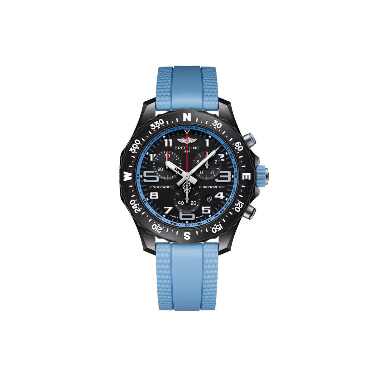 Dit Breitling horloge behoort tot de Breitling Professional collectie. 
Referentienummer: X83310281B1S1
Caliber: Breitling 83
