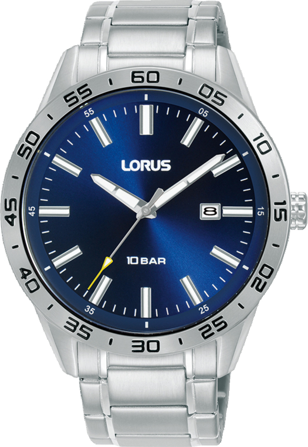 Dit is een herenhorloge van het merk Lorus. Het is een analoog horloge gemaakt van staal. De diameter van de kast is 42 mm en de kast is 11 mm dik.
De verdere specificaties van het horloge zijn als volgt:
Kastvorm: rond
Kastkleur: zilverkleurig
Kastmateriaal: staal
Bandbreedte: 20 mm
Bandlengte: 252 mm
Sluiting: vouwsluiting met drukker
Wijzerplaatkleur: blauw
Glassoort: hardlex mineraal glas
Waterdichtheid: 10 ATM
Techniek: quartz