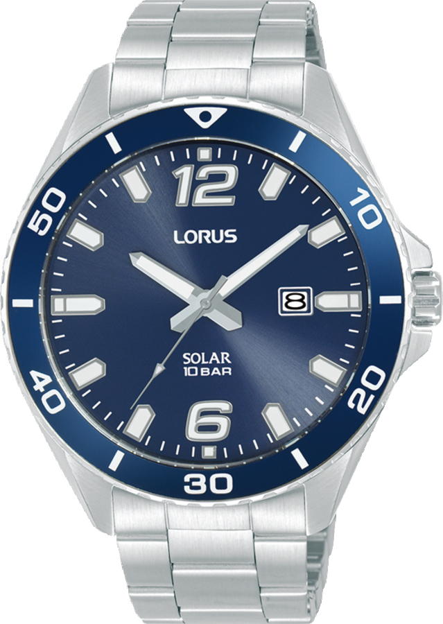 Dit is een herenhorloge van het merk Lorus. Het is een analoog horloge gemaakt van staal. De diameter van de kast is 43 mm en de kast is 11 mm dik.
De verdere specificaties van het horloge zijn als volgt:
Kastvorm: rond
Kastkleur: zilverkleurig
Kastmateriaal: staal
Bandbreedte: 18 mm
Bandlengte: 263 mm
Sluiting: vouwsluiting met drukker
Wijzerplaatkleur: blauw
Glassoort: hardlex mineraal glas
Waterdichtheid: 10 ATM
Techniek: solar