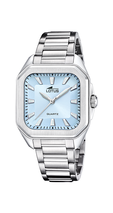 De Lotus Dames Blauw Staal horloge heeft een stijlvolle blauwe wijzerplaat met zilveren details en een zilverkleurige stalen band. Het horloge is waterdicht en heeft een chronograaf functie. Draag dit horloge met een casual outfit voor een trendy look, of met een chique jurk voor een elegante uitstraling. Het is de perfecte mix van sportief en chic!

Hoe draag je dit stijlvolle Lotus horloge het beste? Combineer het met een casual outfit voor een trendy look of draag het met een elegante jurk voor een chique uitstraling. Het horloge is waterdicht en beschikt over een handige chronograaf functie. Met de blauwe wijzerplaat en stalen band is dit een tijdloos accessoire dat moeiteloos kan worden gecombineerd met verschillende stijlen. Bestel nu en geef je look een upgrade!