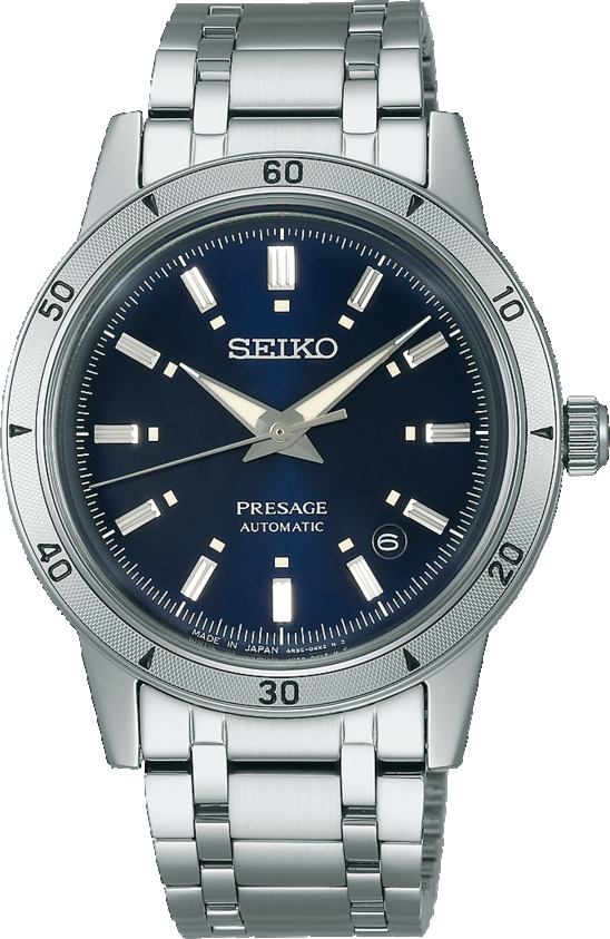 Dit is een herenhorloge van het merk Seiko. Het is een analoog horloge gemaakt van staal. De diameter van de kast is 39.5 mm en de kast is 12 mm dik.
De verdere specificaties van het horloge zijn als volgt:
Kastvorm: rond
Kastkleur: zilverkleurig
Kastmateriaal: staal
Bandbreedte: 20 mm
Bandlengte: 254.5 mm
Sluiting: vouwsluiting met drukker
Wijzerplaatkleur: blauw
Glassoort: hardlex mineraal glas
Waterdichtheid: 5 ATM
Techniek: automaat