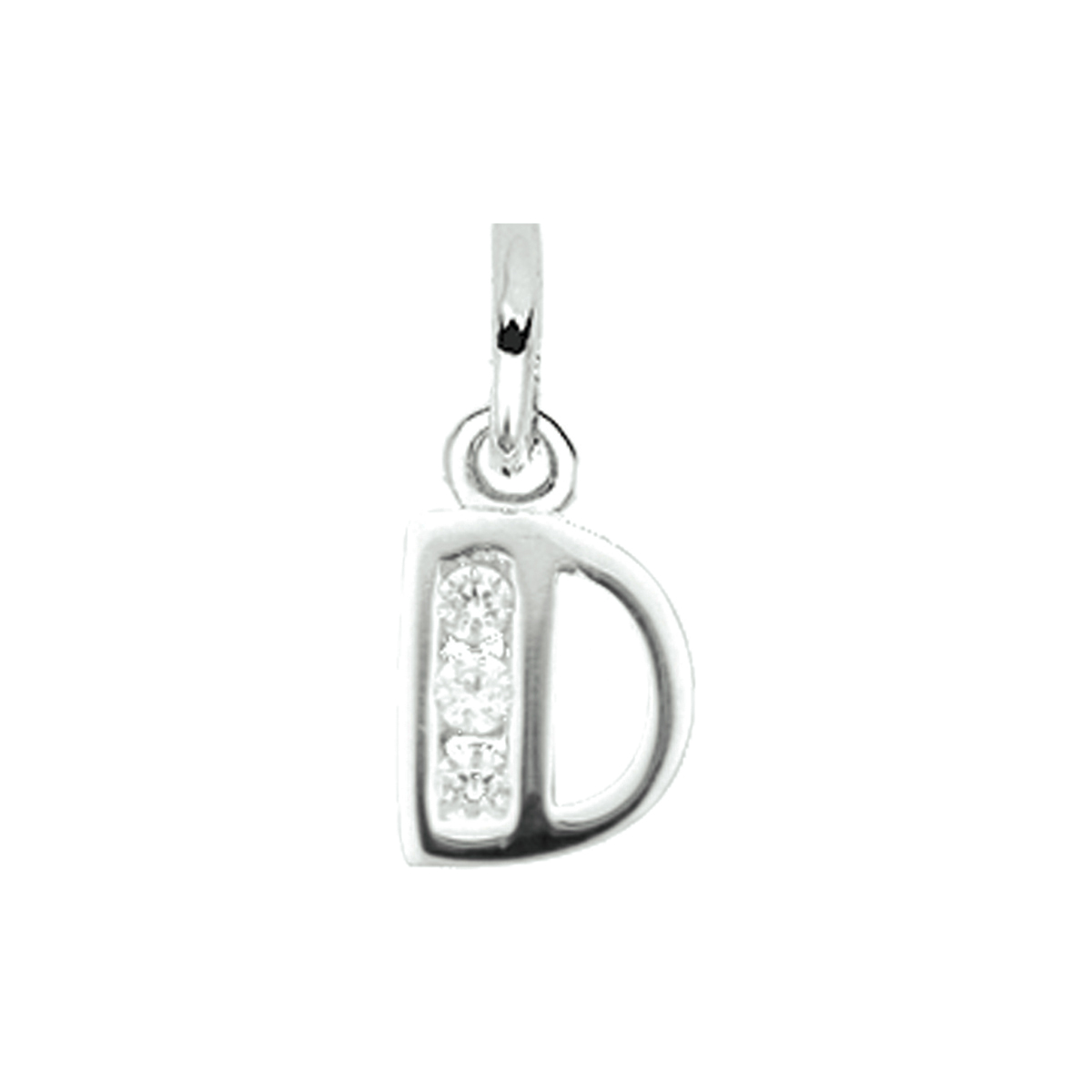 Beschrijving: Gerhodineerd zilveren hanger letter D met een hoogte van 10.5mm en een breedte van 7mm. Uitgevoerd met een schitterende rij van zirkonia.
Uniekenummer serie: 33598
Verpakt per: 1
Doelgroep: unisex
Zetting: alliance (rail zetting)