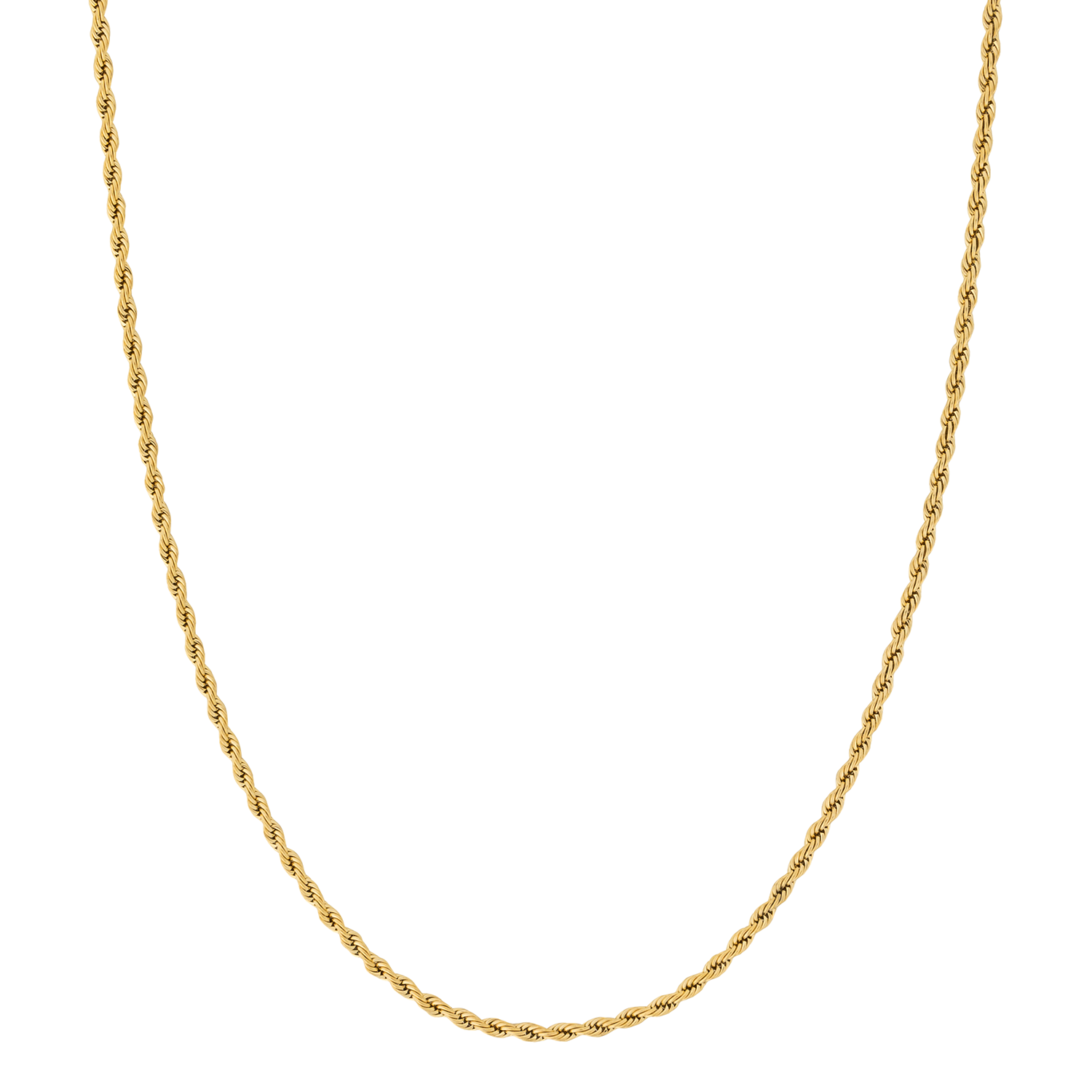 Necklace Rope 3mm Dore - (50+10cm)