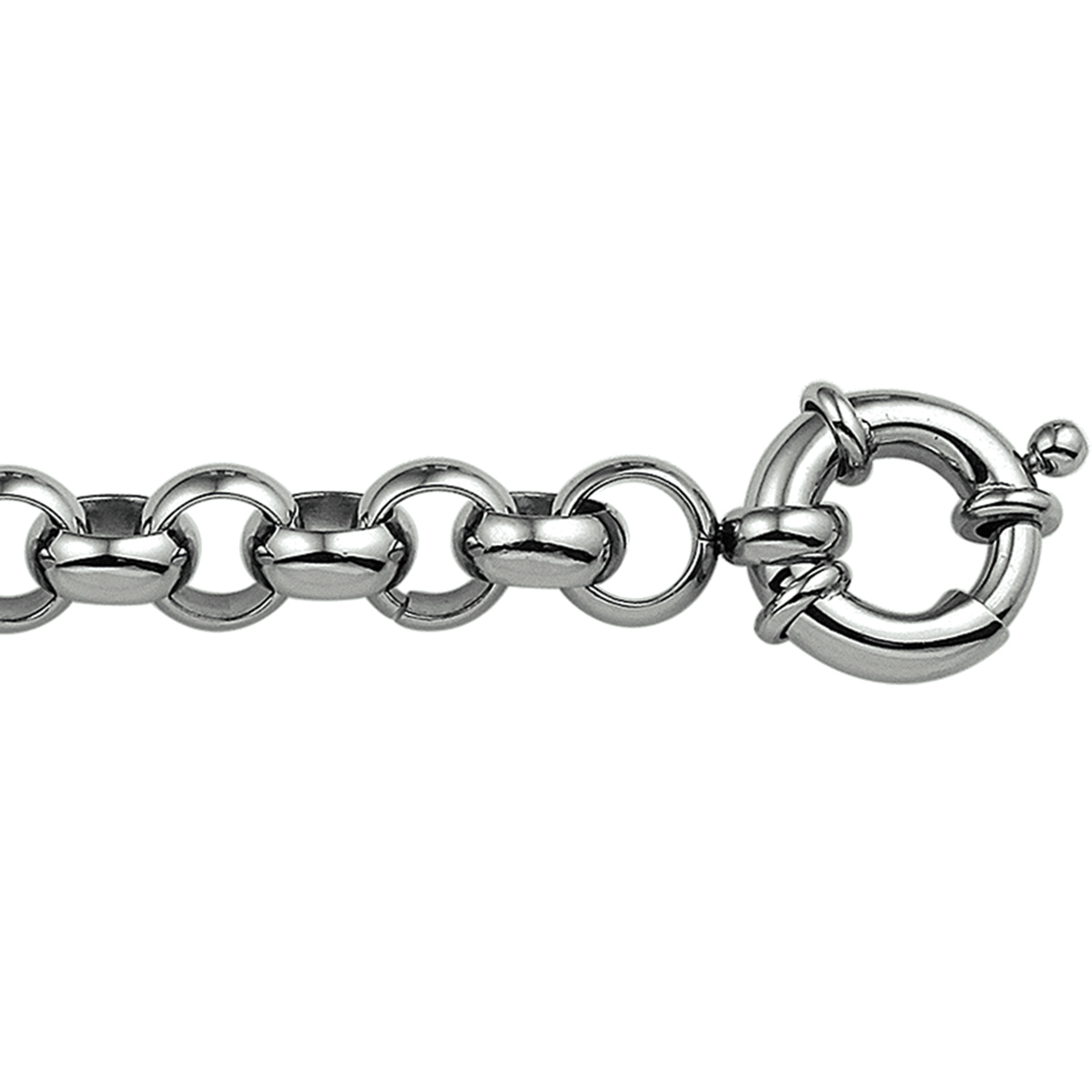 Beschrijving: Stalen armband met jasseron schakel. 
Uniekenummer serie: 29506
Verpakt per: 1
Doelgroep: dames
Breedte: 9 mm
Langste lengte: 21 mm