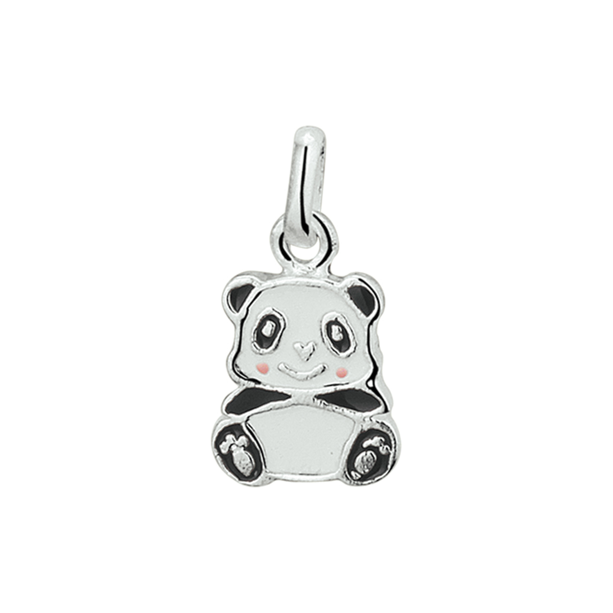 Beschrijving: Schattig zilveren emaille panda hanger met een afmeting van 15.2x10.3mm uitgevoerd met een stevig hangoog. De hanger is te combineren met bijpassende sieraden uit onze collectie.
Doelgroep: dames
Breedte: 10.3 mm
Hoogte: 15.2 mm