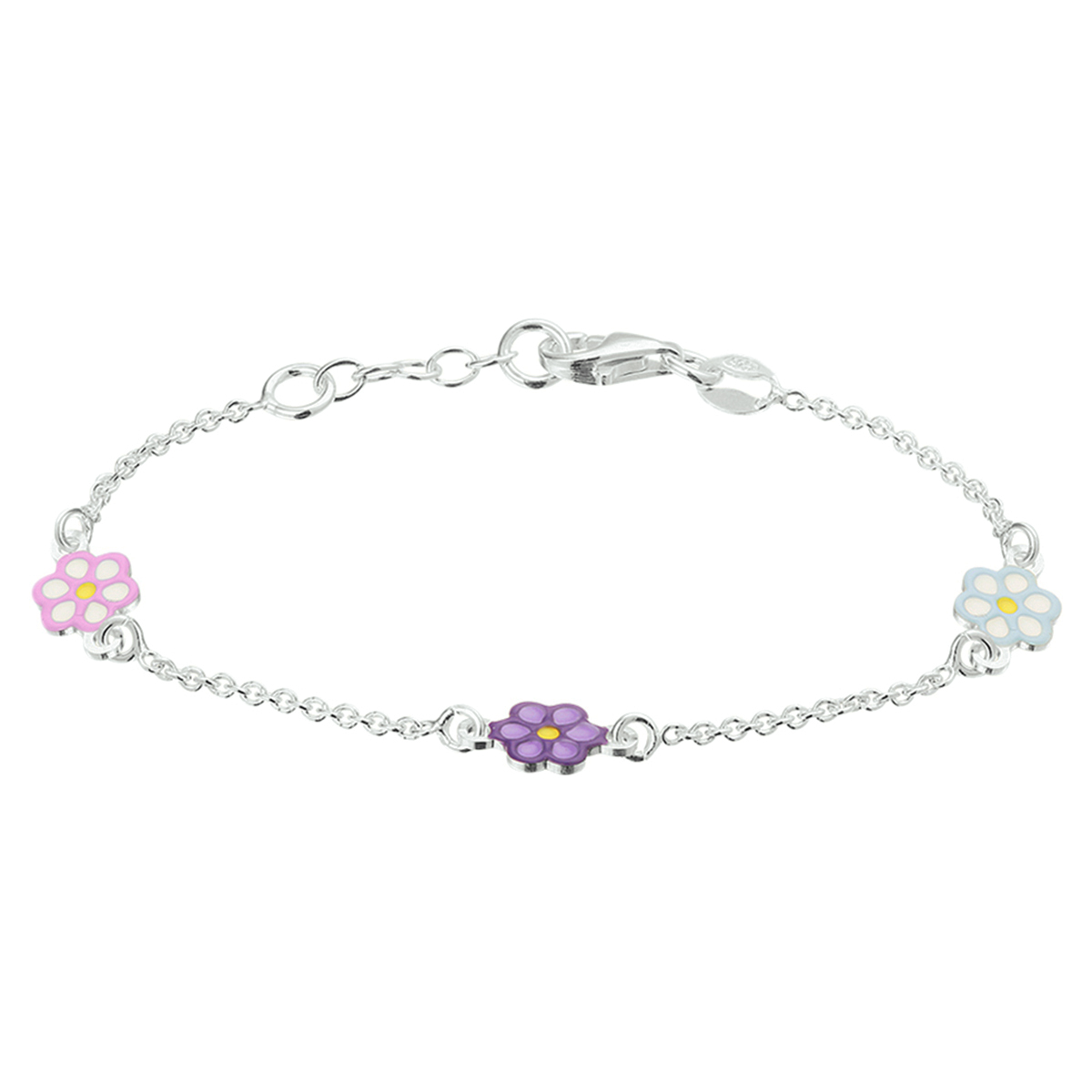Beschrijving: Zilveren 1.5mm anker kinderarmband met een lengte van 13cm en een extensie van 2cm. De armband is is uitgevoerd met fleurige bloemen in verschillende kleuren en karabijn sluiting. De armband is te combineren met bijpassende sieraden uit onze collectie. Tip: Wil jij de kleine dame zien stralen? Dan is dit misschien wel het kado voor die stralende blik!
Doelgroep: meisjes
Breedte: 1.5 mm
Kortste lengte: 13 mm
Langste lengte: 15 mm