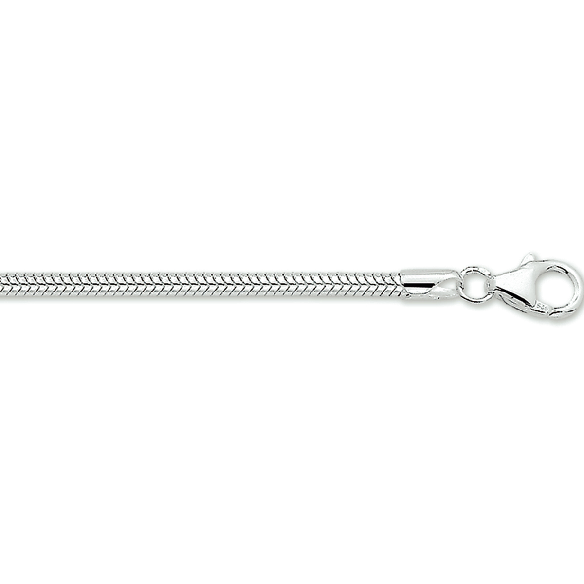 Zilveren lengte collier