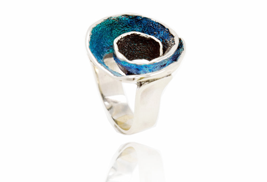 Arior Barcelona - Formentera-blue Volut ring Maat: 54.5 - 1182172XPU145
