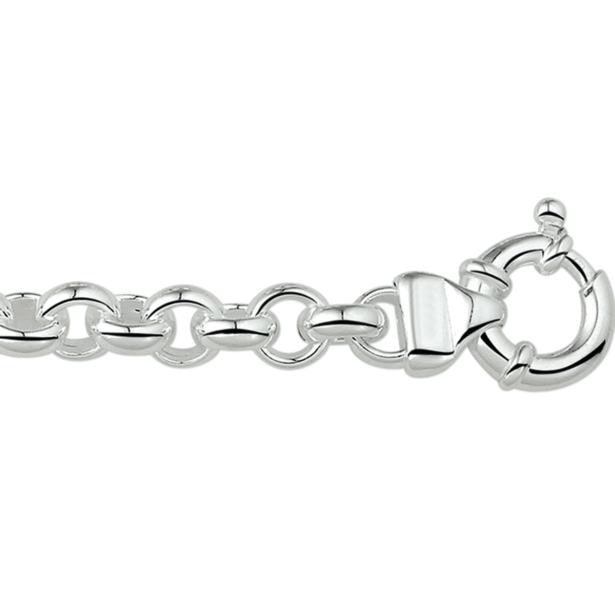Zilveren collier met jasseron schakel.

Gender: dames
Breedte: 8.5 mm
Langste lengte: 20 mm
