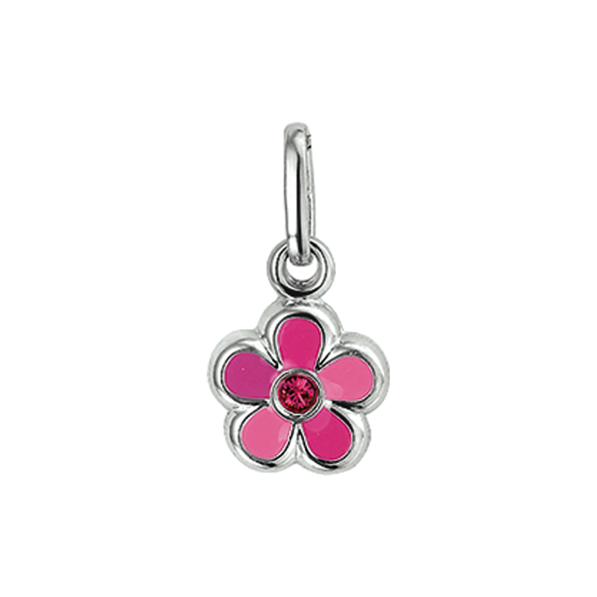Gerhodineerde zilveren hanger van de kids collectie Silver Girls Jewels. De sieraden worden per stuk op kaart geleverd met een advies winkelverkoopprijs.