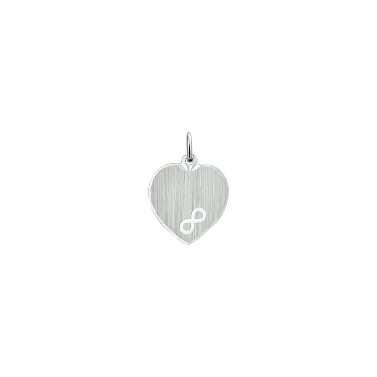 De hanger is gemaakt van gerhodineerd zilver en is zilverkleurig. Het is een sieraad voor dames.