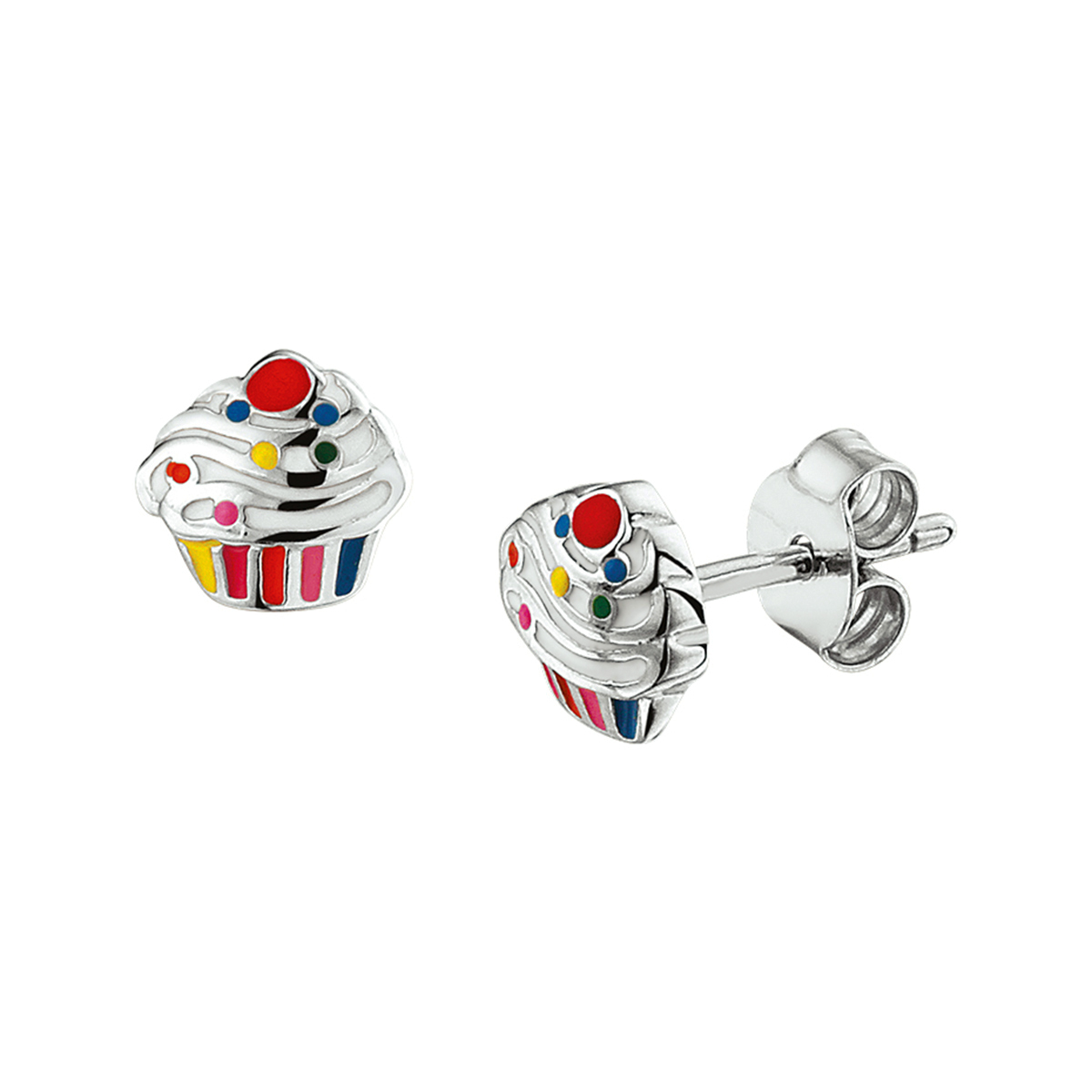 Beschrijving: Deze super leuke en vrolijk gekleurde cupcake oorknoppen zijn uitgevoerd in gerhodineerd zilver en emaille in verschillende kleuren. De oorknoppen hebben een afmeting van 9x6.5mm en hebben een poli afwerking. De oorknoppen zijn te combineren met bijpassende sieraden uit onze collectie om zo een kleurrijke set te maken!. Tip: Leuk om kado te geven aan stoere meiden die willen stralen met hippe sieraden. INFO: Gerhodineerd zilver is door de rhodiumlaag beter bestand tegen verkleuren en krassen.
Doelgroep: kinderen
Breedte: 7 mm
Hoogte: 7 mm
