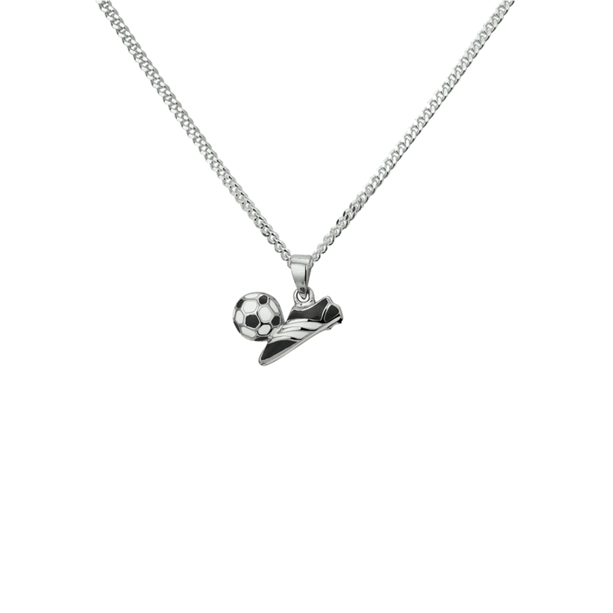 Beschrijving: Stoer gerhodineerd zilveren gourmet collier met voetbalschoen en bal van emaille. Het collier is 1.4mm breed en heeft een lengte van 36cm met een extensie van 4cm. De voetbalschoen heeft een afmeting van 10.5x13.5mm. Tip: Leuk om kado te geven.
Verpakt per: 1
Doelgroep: kinderen
Breedte: 1.4 mm
Kortste lengte: 36 mm
Langste lengte: 40 mm