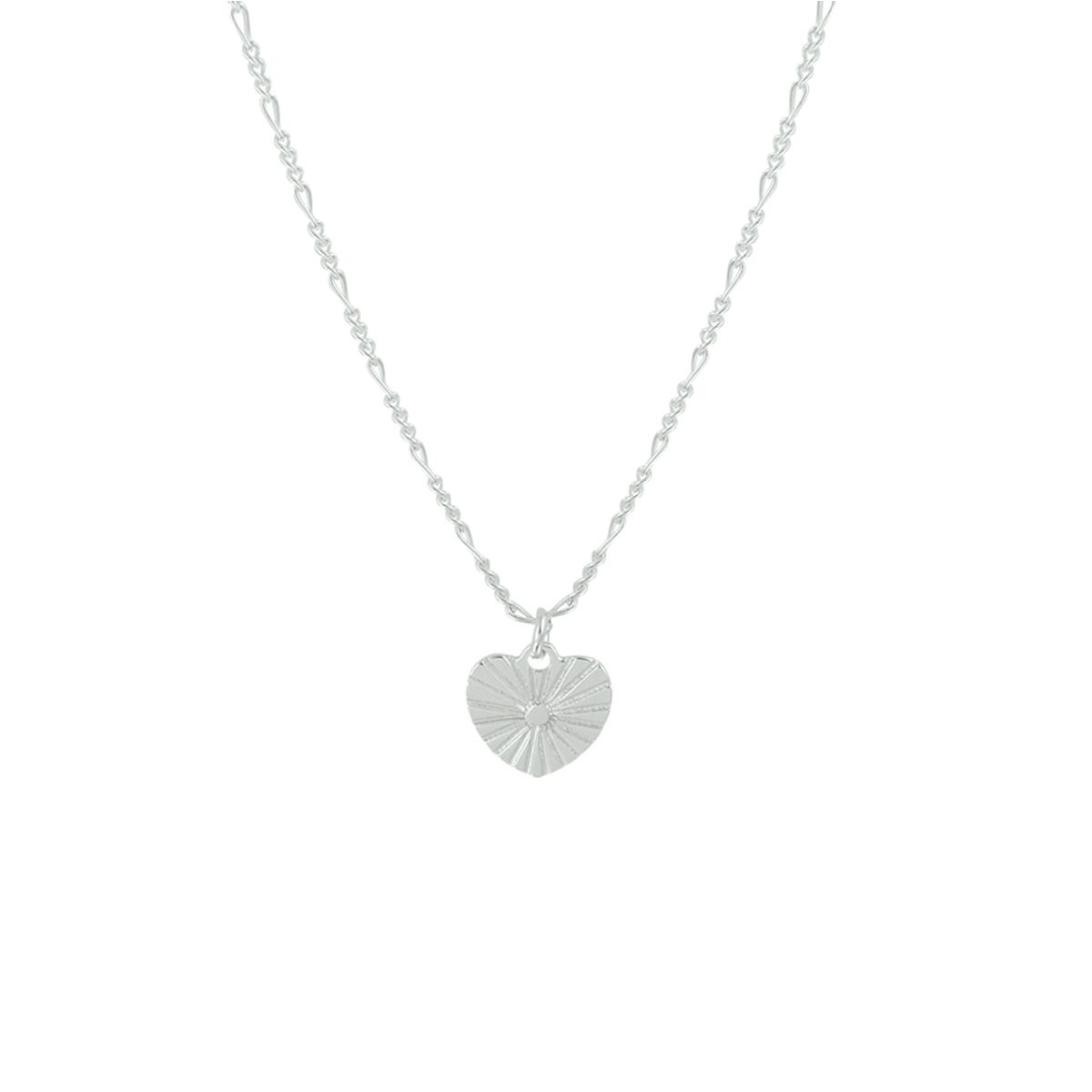Beschrijving: Trendy gerhodineerd zilveren collier uitgevoerd met een gediamanteerd hartje van 9x10mm en een stevige karabijn sluiting. Het collier heeft een draaglengte van 42cm en een extensie van 3cm. Dit collier geeft je look direct een chique en stijlvolle uitstraling.