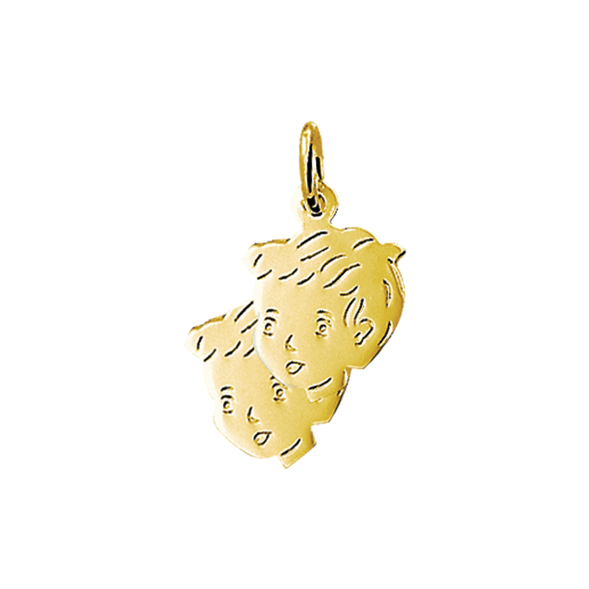 Beschrijving: Geelgouden hanger met een kinderhoofdje. 
Verpakt per: 1
Doelgroep: unisex
Breedte: 15 mm
Hoogte: 20 mm