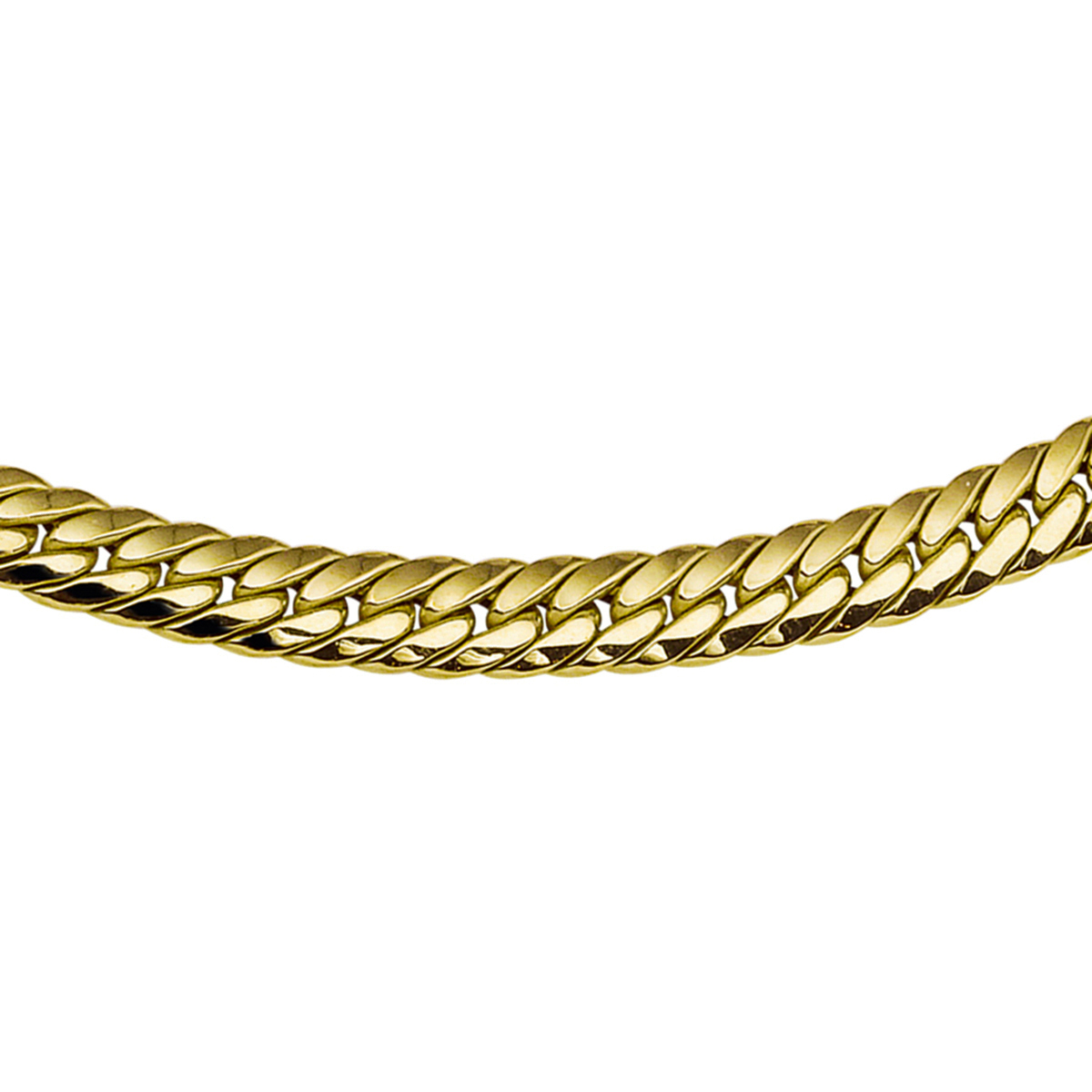 Beschrijving: Geelgouden collier met gourmet schakel.
Doelgroep: dames
Breedte: 6.5 mm
Langste lengte: 45 mm