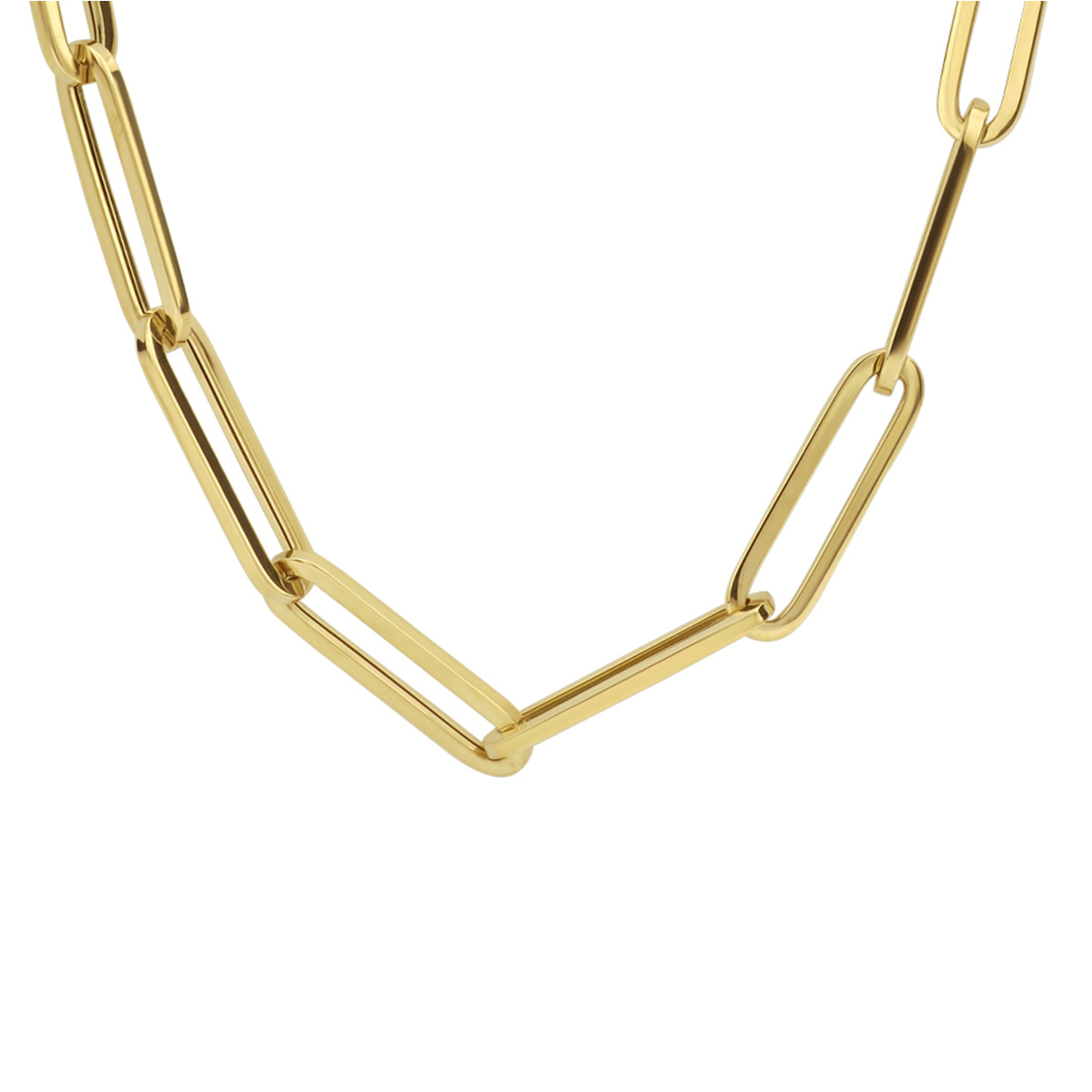 Beschrijving: Geelgouden collier met anker schakel.
Verpakt per: 1
Doelgroep: dames
Breedte: 6 mm
Langste lengte: 45 mm