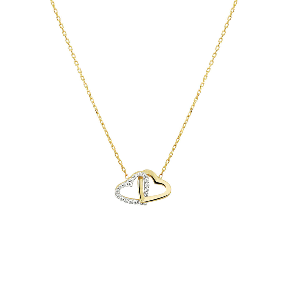 Beschrijving: Stijlvol geelgouden 0.9mm anker collier met draaglengtes van 42cm en 45cm uitgevoerd met dubbele harten van 8.5x9.5mm en briljant geslepen zirkonia in een rijzetting. Het collier is uitgevoerd met een stevige veerring sluiting. Tip: Leuk kado voor een dierbare of je geliefde gegarandeerd dat ze de blinkende zirkonia stenen en harten zal waarderen.
Verpakt per: 1
Doelgroep: dames
Breedte: 9.5 mm
Kortste lengte: 42 mm
Langste lengte: 45 mm
Hoogte: 8.5 mm
