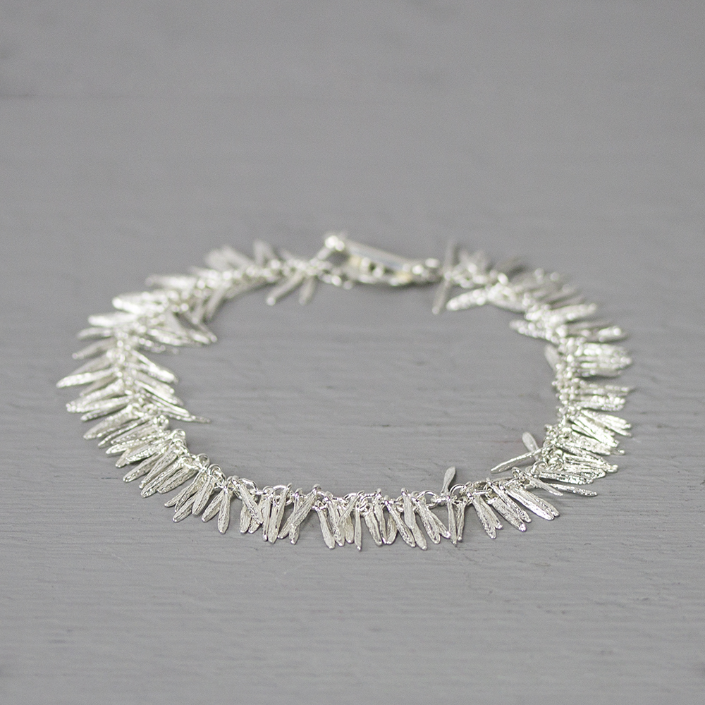 Jéh Jewels zilveren armband met blaadjes